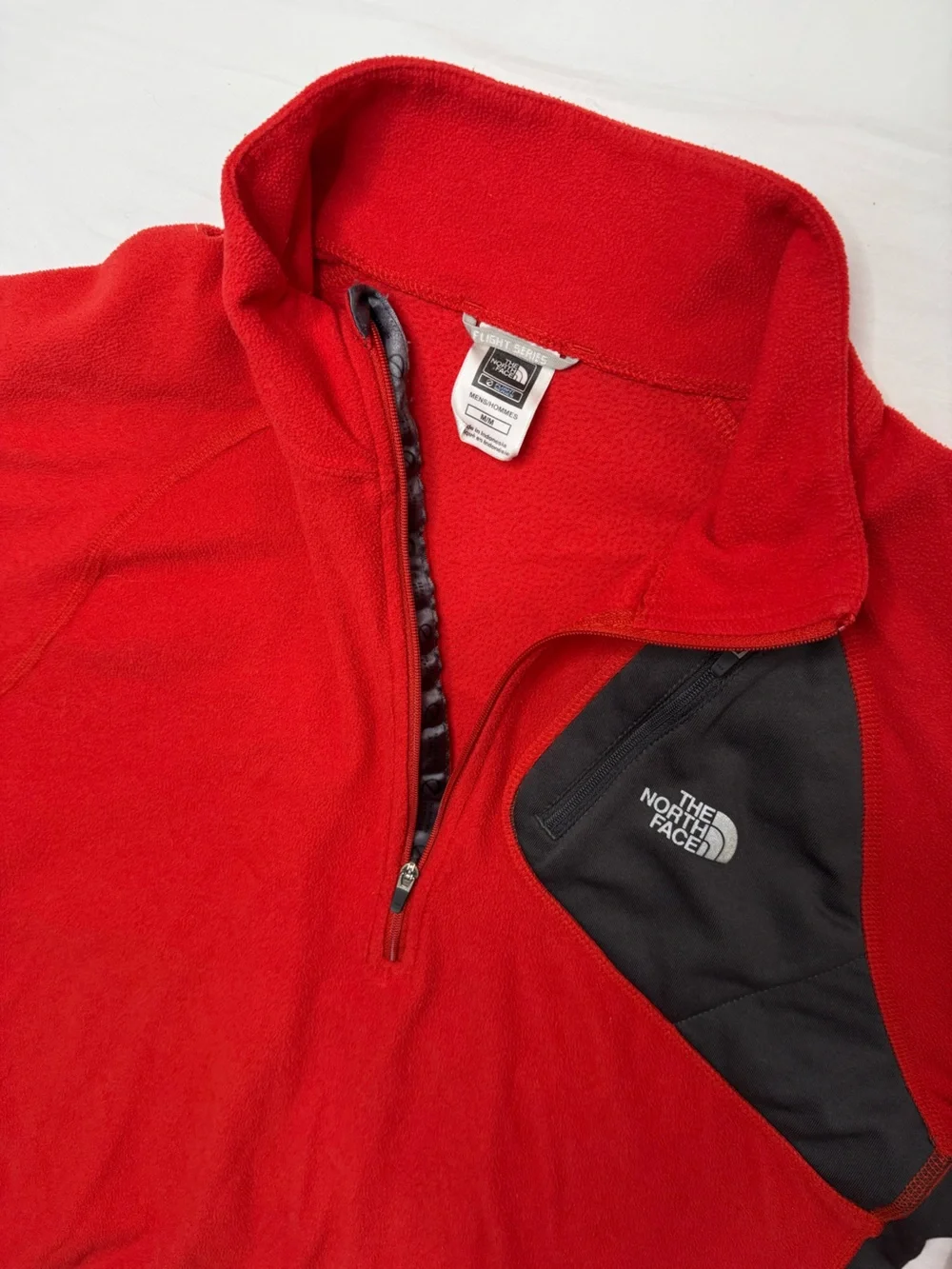 The North Face - Red Half-Zip Performance Fleece Flight Series Hoodless Sweater